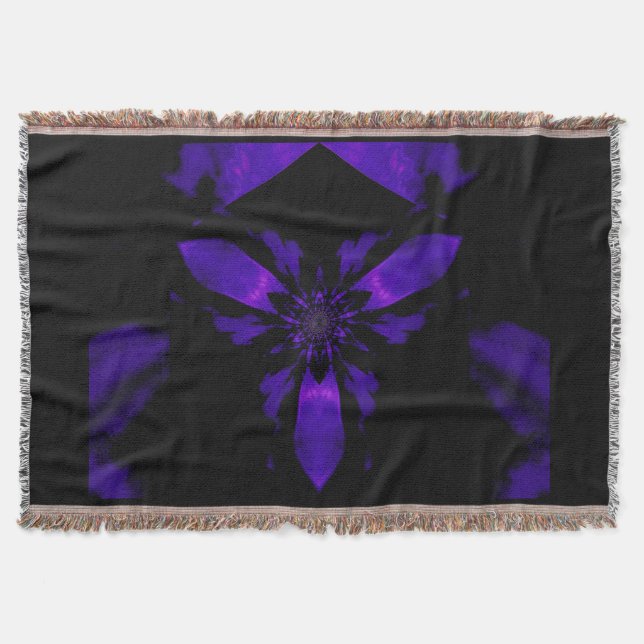 Feuerlotus Deep Lila 1 Decke (Vorderseite)