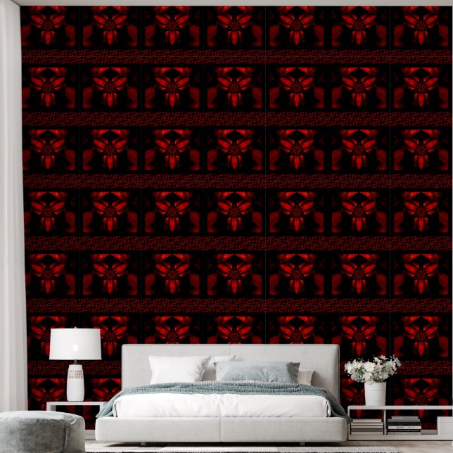 Feuerlotus Red 1 Tapete (Schlafzimmer)
