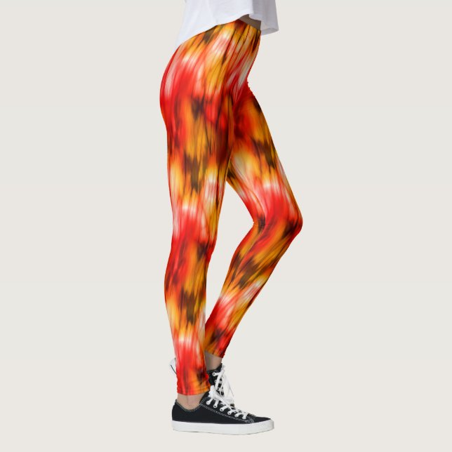 Feuermarmor Abstrakt Leggings (Rechts)