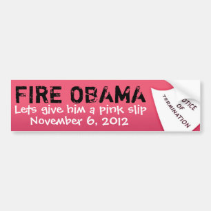 FEUERN Sie OBAMA am 6. November 2012 lässt g… Autoaufkleber