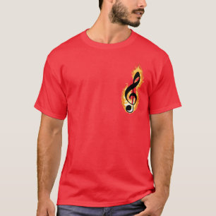 Feuernotizen Cooles musikalisches Design T-Shirt