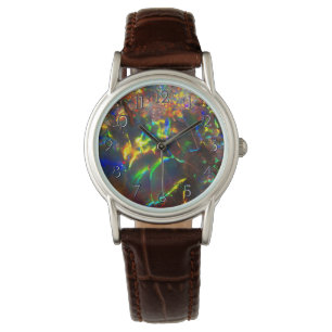 Feueropal Armbanduhr