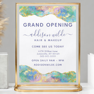 Feueropal Modernes Regenbogen-Edelstein-Geschäft Flyer