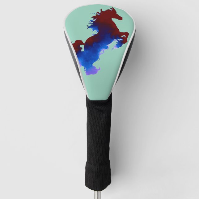 Feuerpferd Golf Headcover (Vorderseite)