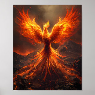 Feuerphoenix-Aufstiegsplakat Poster