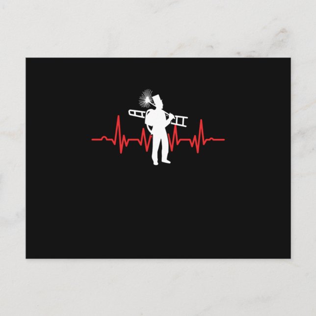 Feuerplatz Furnace Sweep Chimney Sweeper Red Heart Postkarte (Vorderseite)