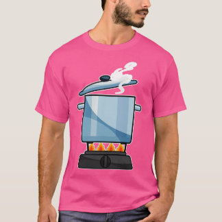 Feuerplatz mit Saucepan Lid T-Shirt