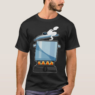 Feuerplatz mit Saucepan Lid T-Shirt