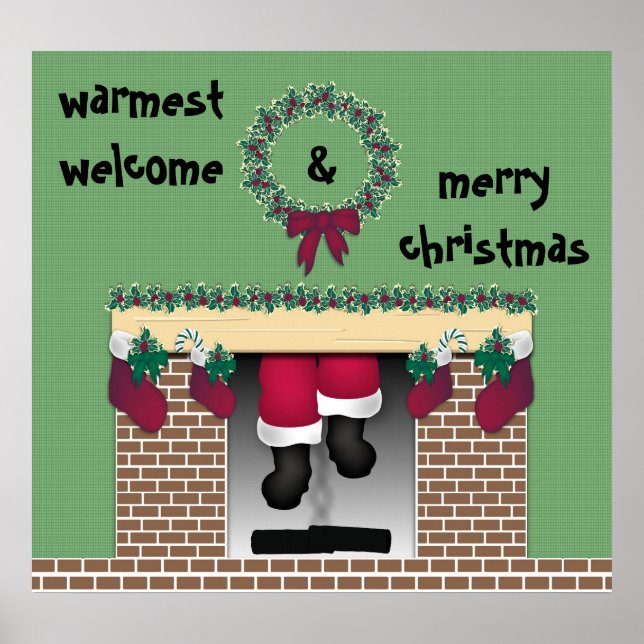 Feuerplatz Santa Poster (Vorne)