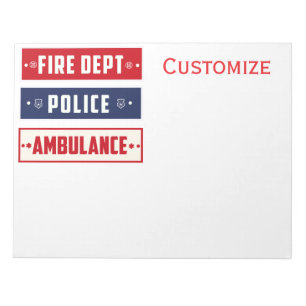 Feuerpolizei Notizblock