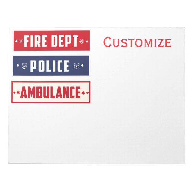 Feuerpolizei Notizblock (Vorderseite)