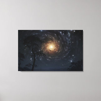 Feuerrad Leinwanddruck