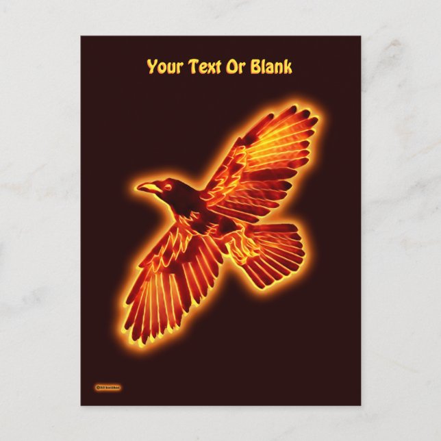 Feuerrappe Postkarte (Vorderseite)