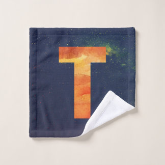 Feuerraum Galaxy Letter T Waschlappen