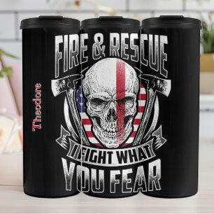 Feuerrettung Totenkopf-Design Thermosbecher
