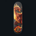 *~* Feuerring AP88 Fierce Element Dragon Skateboard<br><div class="desc">(Suchen Sie nach ähnlichen Artikeln in AP88 ) Einfache Übertragung auf andere Zazzle Produkte. Element-DRAGON mit RING von FEUER / FLAMESS und INITIALEM MONOGRAM für Ihren Namen - Behalt oder editieren oder löschen Sie den Text. Dieses beliebte chinesische Skateboard im chinesischen Stil ist ein individuelles pro-Element Dragon Design, das in...</div>