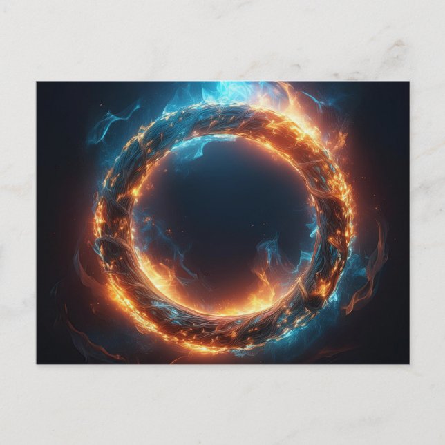 Feuerring Postkarte (Vorderseite)
