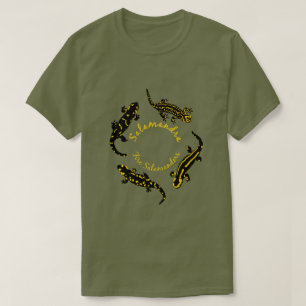 FeuerSalamanders in einem Ring (farbiges Logo) T-Shirt