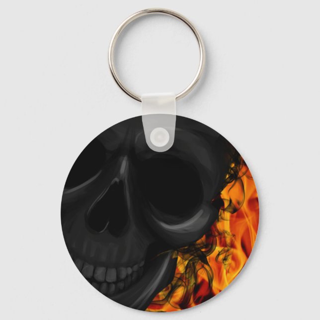 Feuerschädel Schlüsselanhänger (Vorderseite)