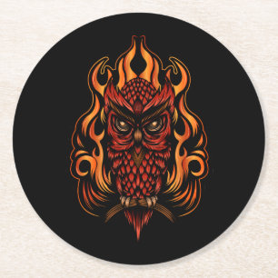 Feuerschale Runder Pappuntersetzer