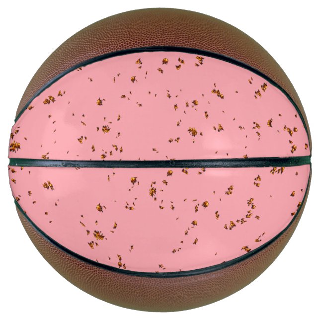 Feuerschauer überlagern Foto Blus Pink Basketball (Vorderseite)