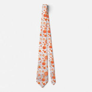Feuersee Orange Polka Dot Pattern Krawatte