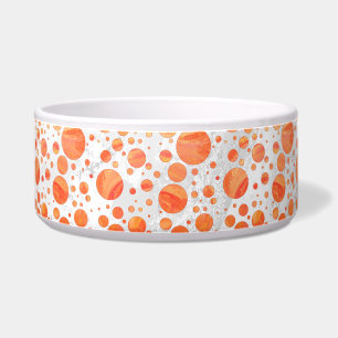 Feuersee Orange Polka Dot Pattern Napf