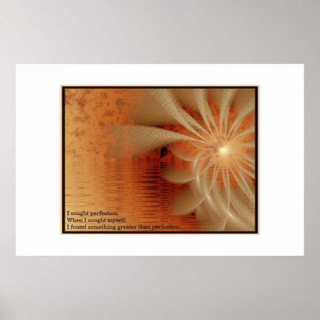 Feuersee Spirale Poster (Vorne)