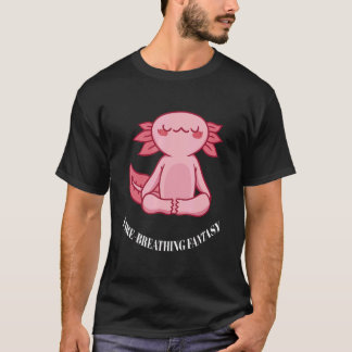 Feuerspeiende Fantasy Süße Lustige Yoga-Drache Ges T-Shirt