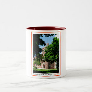 Feuerstein-zentrales Hoch Zweifarbige Tasse