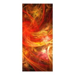 Feuerstorm Abstrakt Art Rack Card Werbekarte