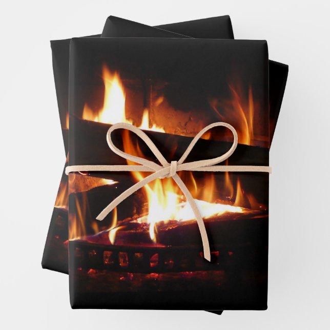 Feuerstromfotografie Geschenkpapier Set (Beispiel)
