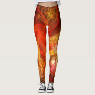 Feuersturm Abstrakte Kunst Leggings