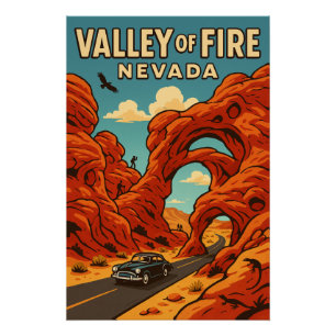 Feuertal - Nevadas Red Desert Wonder Poster