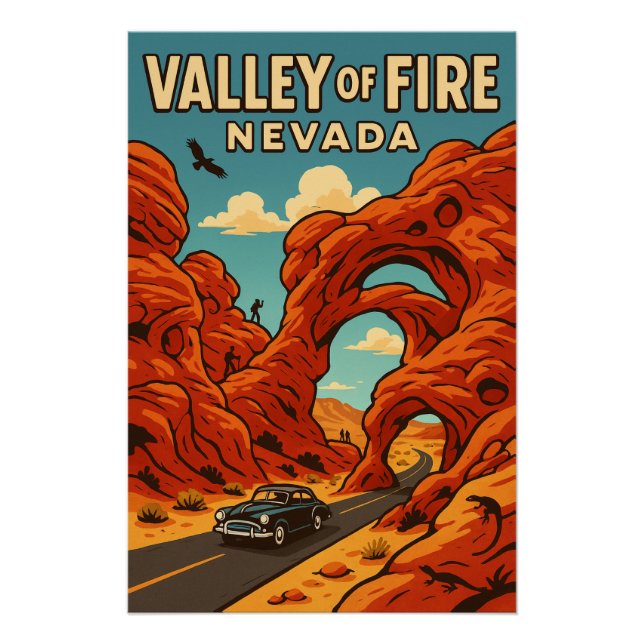 Feuertal - Nevadas Red Desert Wonder Poster (Vorderseite)