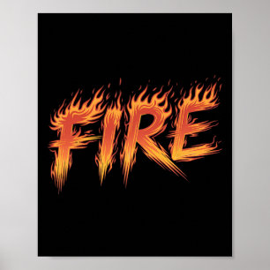 Feuertrappe Halloween-Kostümfeuereis-Matching-Paar Poster