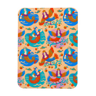 Feuervögel und Meerjungfrauen Magnet