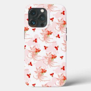 Feuervogel und Phönixblume nahtloses Muster Case-Mate iPhone Hülle