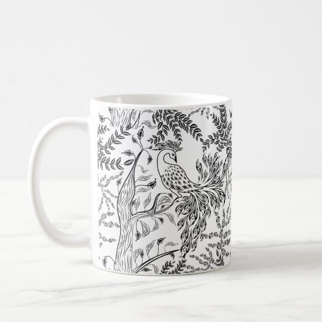 Feuervogel, Vogel Kaffeetasse (Links)