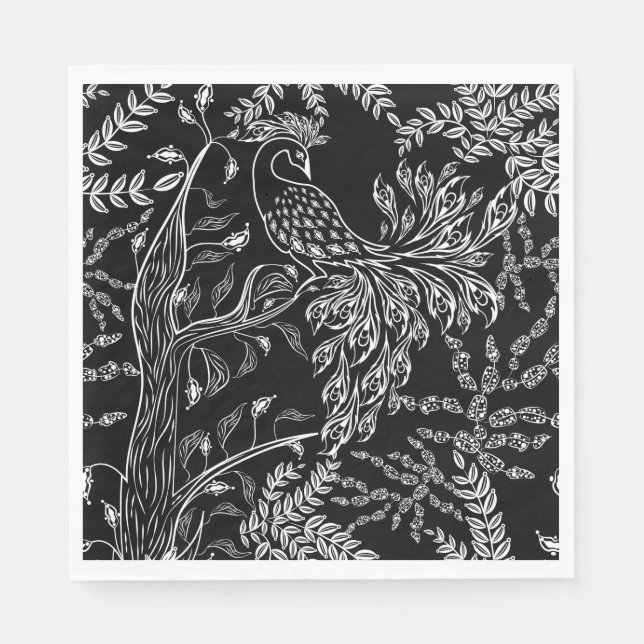 Feuervogel, Vogel Serviette (Vorderseite)