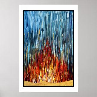 Feuerwasser-Gold Poster