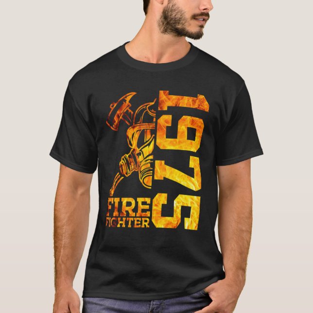 Feuerwehr 1975 47 Jahre Feuerbrigade 47. Geburtsta T-Shirt (Vorderseite)