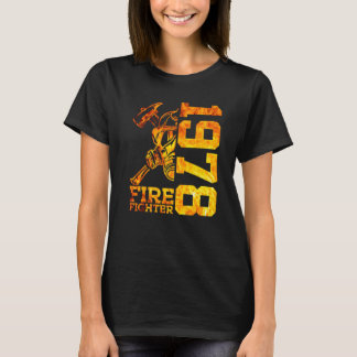 Feuerwehr 1978 44 Jahre Feuerbrigade 44. Geburtsta T-Shirt