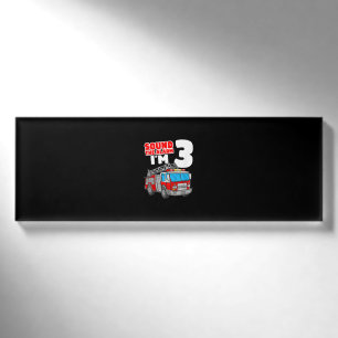 Feuerwehr 3 Jahre alter Feuerwehrmann 3. Geburtsta Namenschild