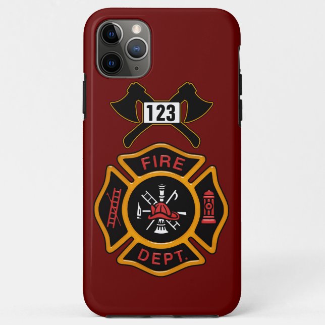 Feuerwehr-Abzeichen Case-Mate iPhone Hülle (Rückseite)