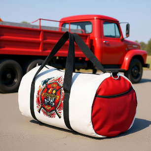 Feuerwehr-Abzeichen mit Äxten Duffle Bag