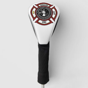 Feuerwehr ADD NAME Feuerwehrmann-Abzeichen Rettung Golf Headcover