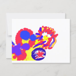 Feuerwehr am 4. Juli Postkarte