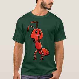 Feuerwehr Ant Red Ant Emoticon Boys Girls Kinder E T-Shirt