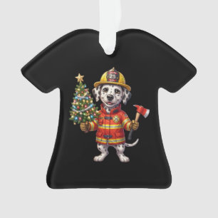 Feuerwehr-Dalmatiner-Weihnachtsbaum-Schmuck Ornament